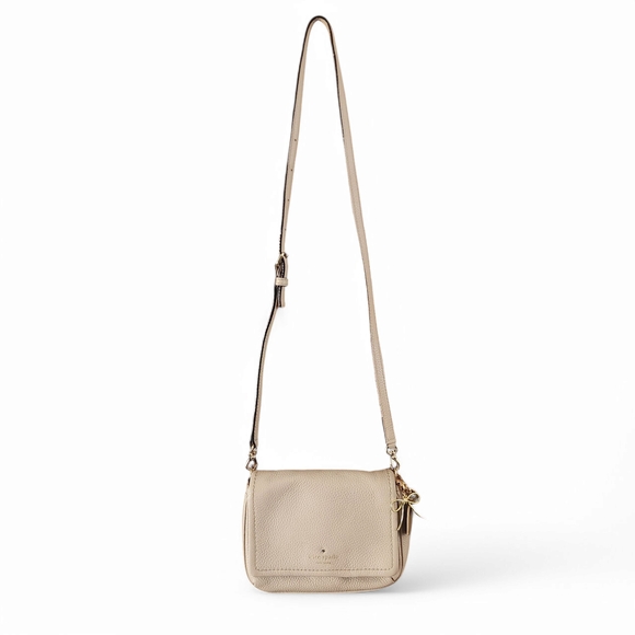 Kate Spade Cream Leather Crossbody Bag - Picture 2 of 10